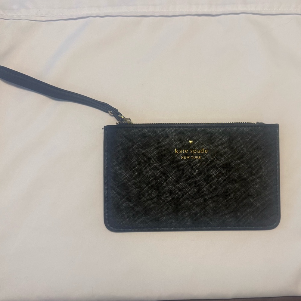 Kate Spade Black Saffiano Leather Wristlet Clutch - Picture 3 of 8